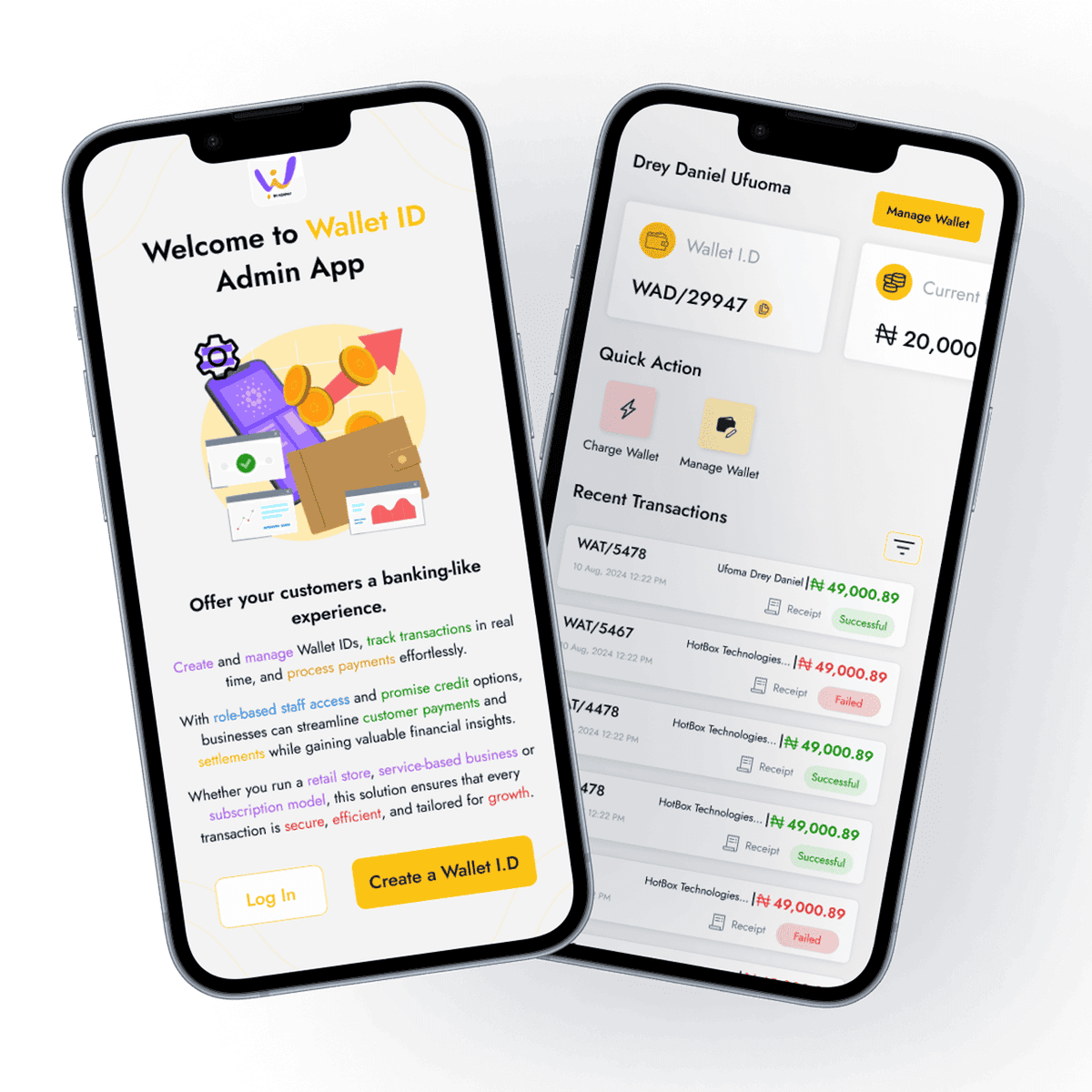 What is Wallet ID? App Screenshot